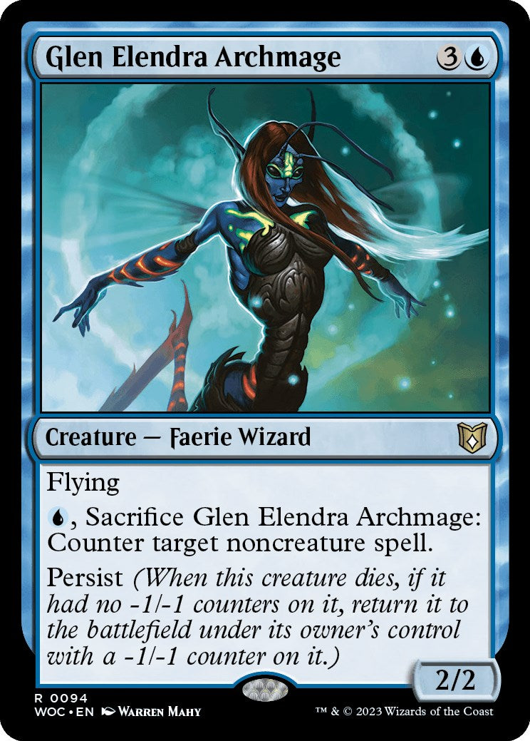 Glen Elendra Archmage [Wilds of Eldraine Commander] MTG Single Magic: The Gathering | Red Claw Gaming