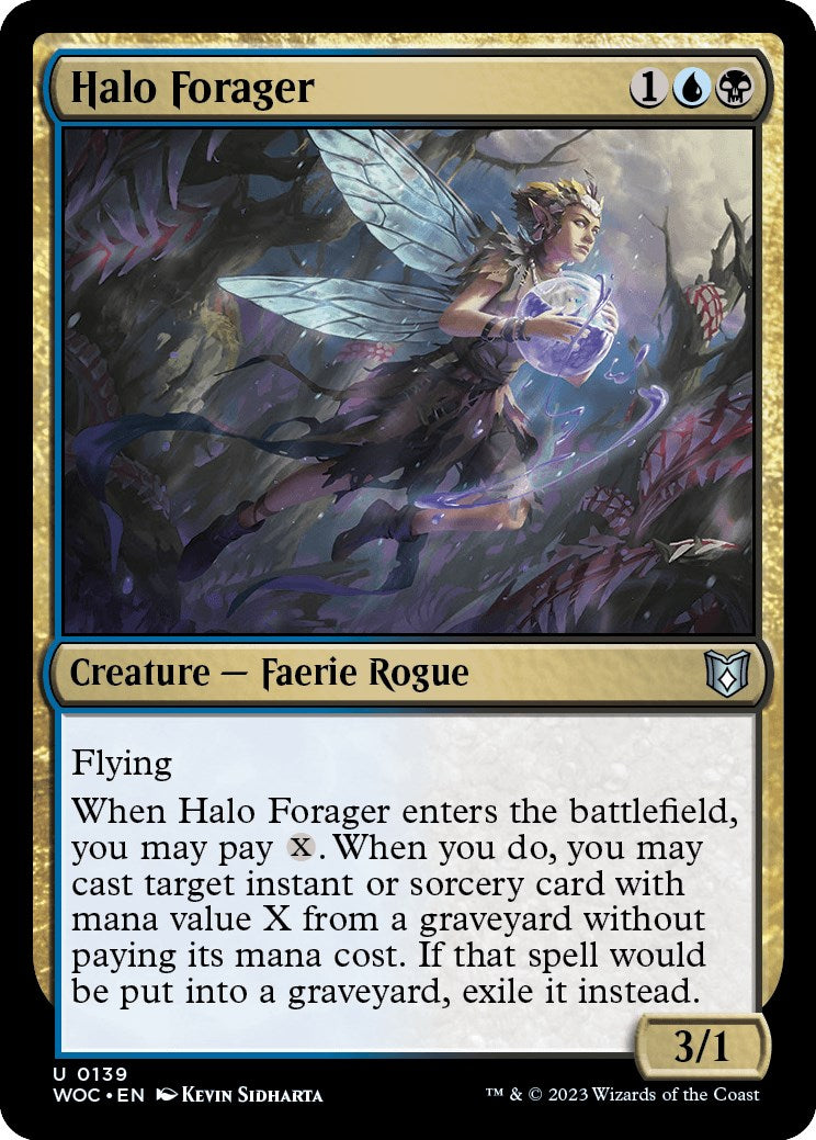 Halo Forager [Wilds of Eldraine Commander] MTG Single Magic: The Gathering | Red Claw Gaming