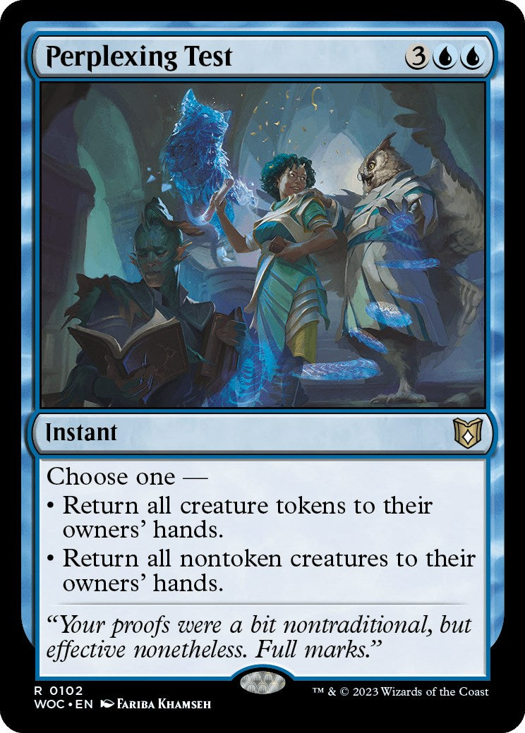 Perplexing Test [Wilds of Eldraine Commander] MTG Single Magic: The Gathering | Red Claw Gaming