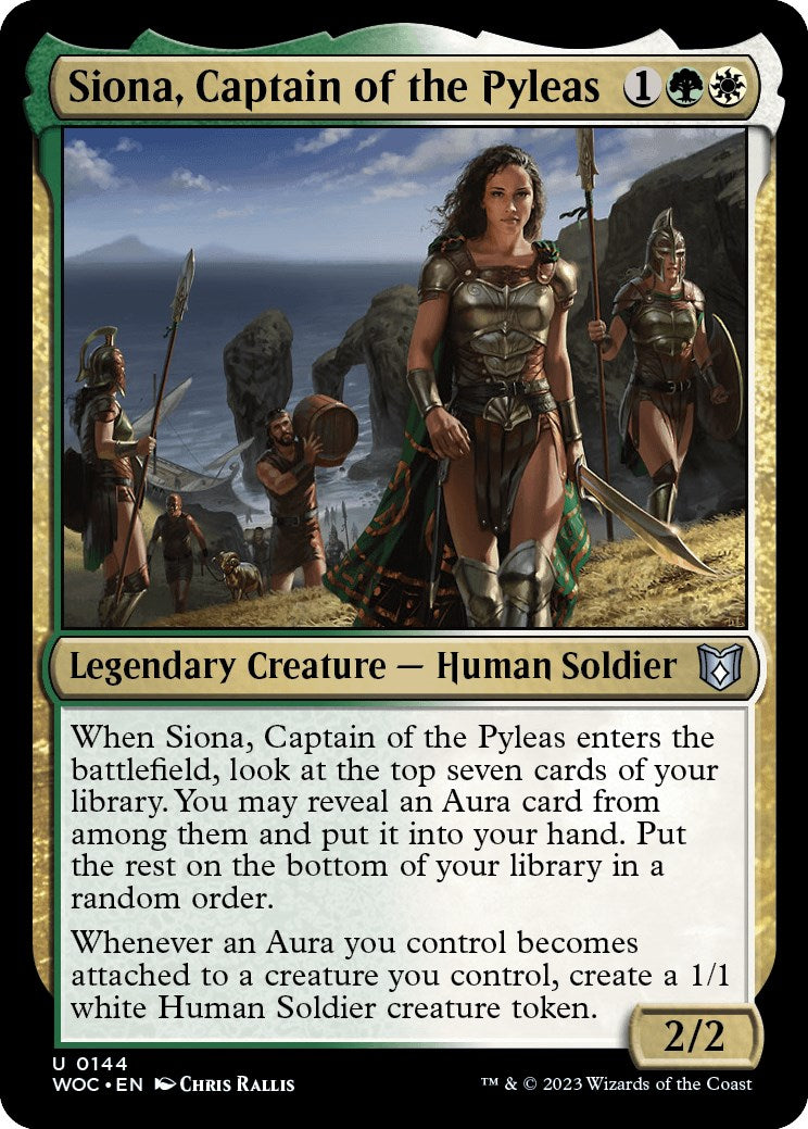 Siona, Captain of the Pyleas [Wilds of Eldraine Commander] MTG Single Magic: The Gathering | Red Claw Gaming