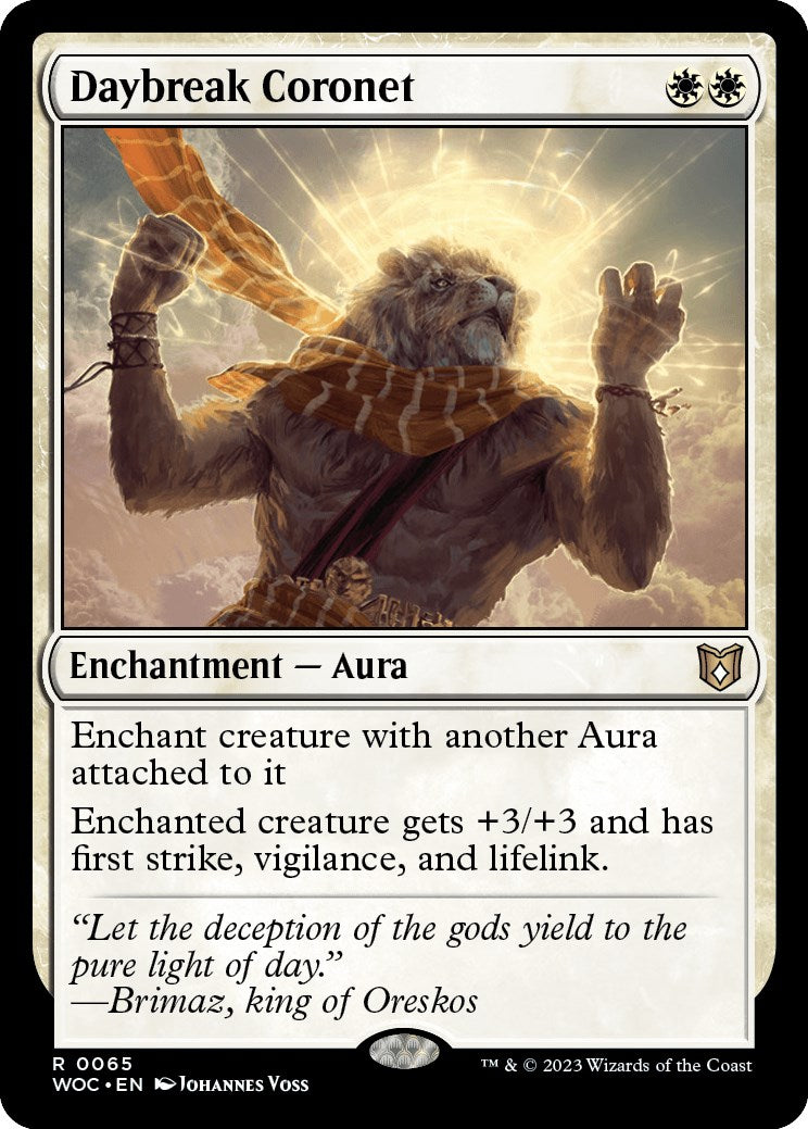 Daybreak Coronet [Wilds of Eldraine Commander] MTG Single Magic: The Gathering | Red Claw Gaming