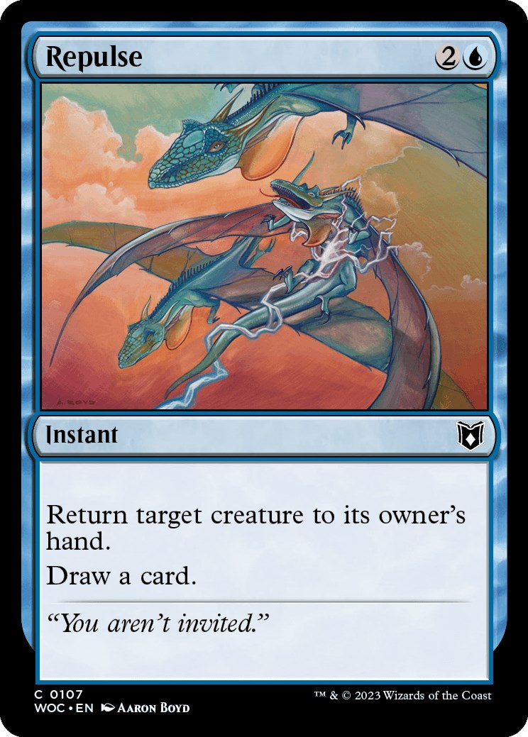 Repulse [Wilds of Eldraine Commander] MTG Single Magic: The Gathering | Red Claw Gaming