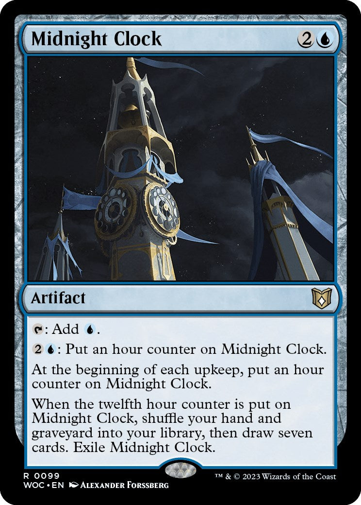 Midnight Clock [Wilds of Eldraine Commander] MTG Single Magic: The Gathering | Red Claw Gaming