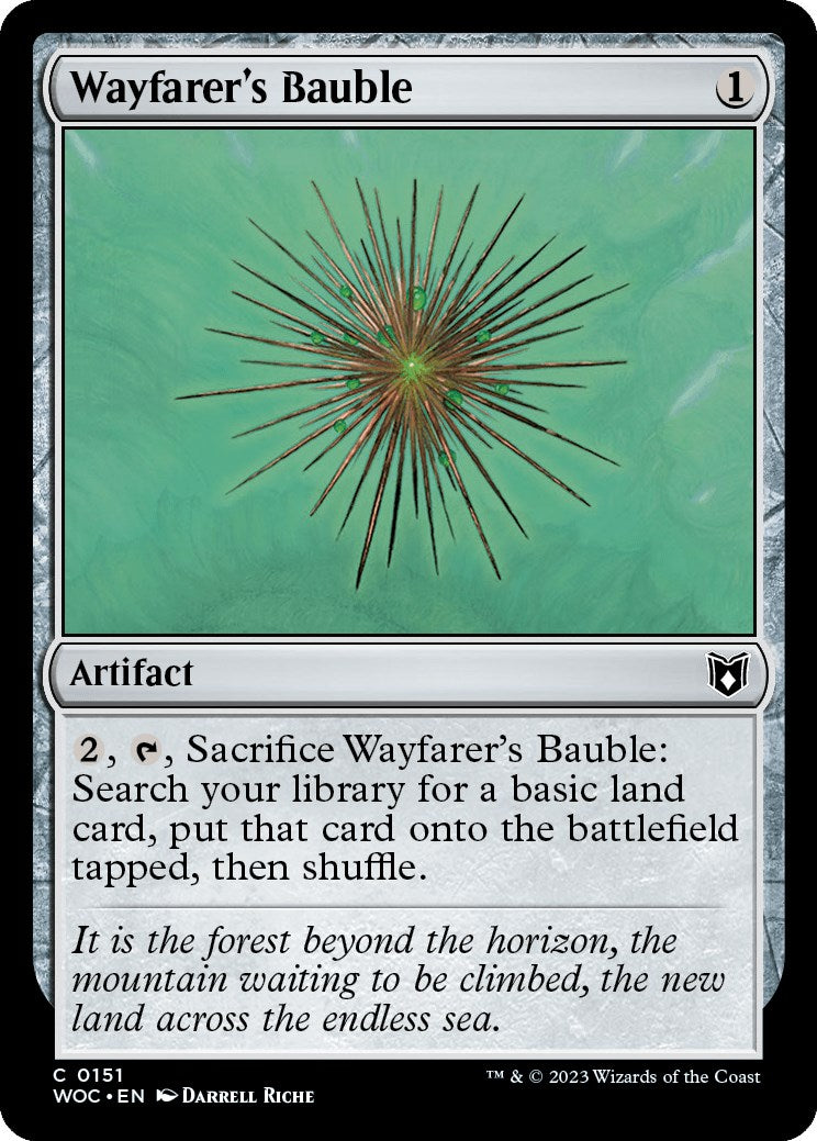 Wayfarer's Bauble [Wilds of Eldraine Commander] MTG Single Magic: The Gathering | Red Claw Gaming