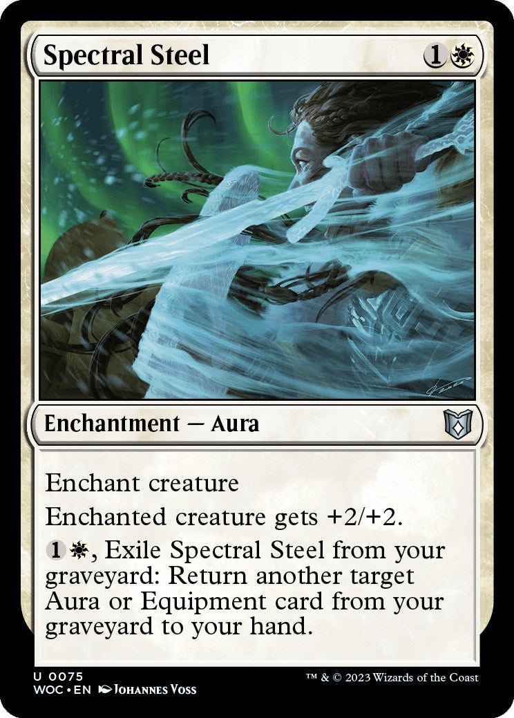 Spectral Steel [Wilds of Eldraine Commander] MTG Single Magic: The Gathering | Red Claw Gaming