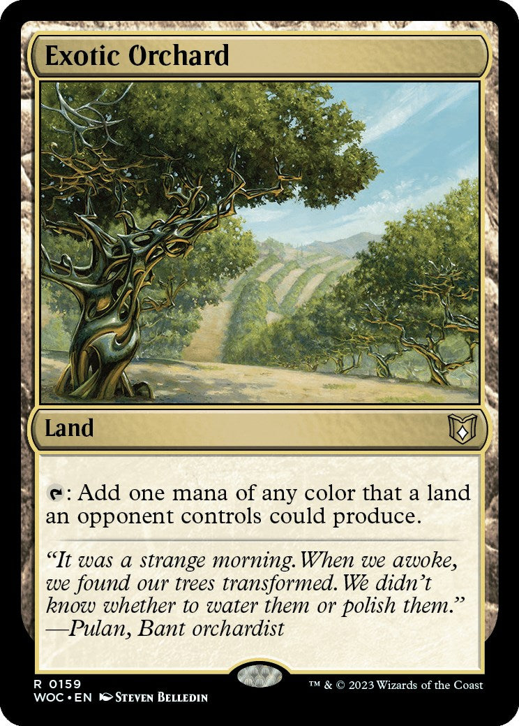 Exotic Orchard [Wilds of Eldraine Commander] MTG Single Magic: The Gathering | Red Claw Gaming