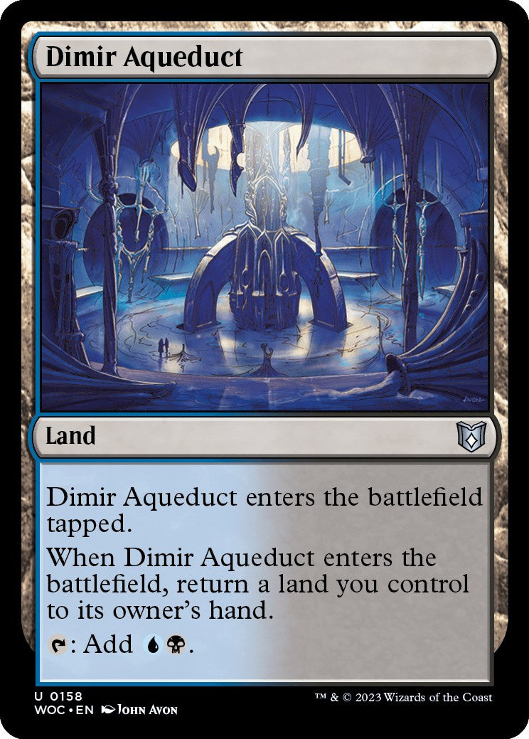 Dimir Aqueduct [Wilds of Eldraine Commander] MTG Single Magic: The Gathering | Red Claw Gaming