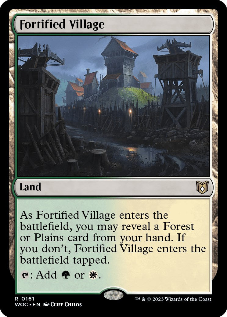 Fortified Village [Wilds of Eldraine Commander] MTG Single Magic: The Gathering | Red Claw Gaming