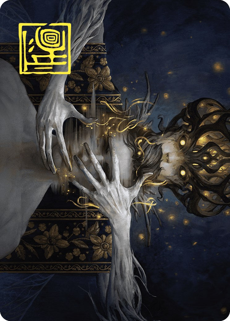 Ego Drain Art Card (Gold-Stamped Signature) [Wilds of Eldraine Art Series] MTG Single Magic: The Gathering | Red Claw Gaming
