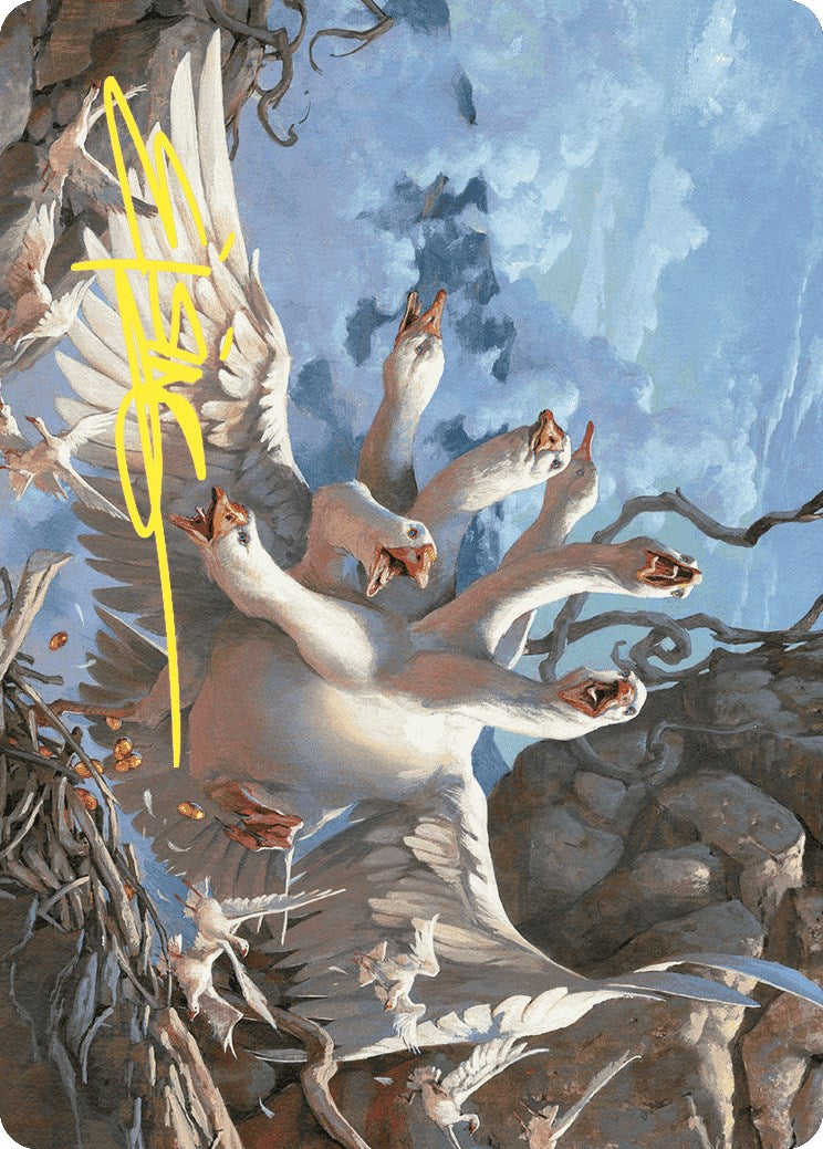 The Goose Mother Art Card (Gold-Stamped Signature) [Wilds of Eldraine Art Series] MTG Single Magic: The Gathering | Red Claw Gaming