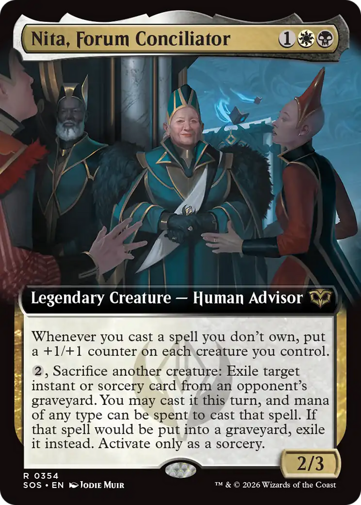 Nita, Forum Conciliator (Extended Art) [Secrets of Strixhaven] MTG Single Magic: The Gathering | Red Claw Gaming