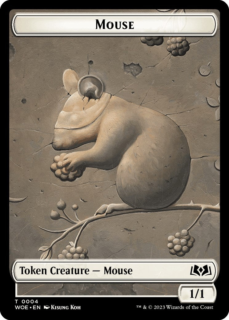Mouse Token [Wilds of Eldraine Tokens] MTG Single Magic: The Gathering | Red Claw Gaming