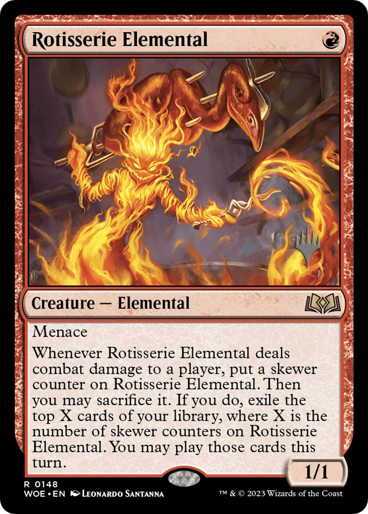 Rotisserie Elemental (Promo Pack) [Wilds of Eldraine Promos] MTG Single Magic: The Gathering | Red Claw Gaming