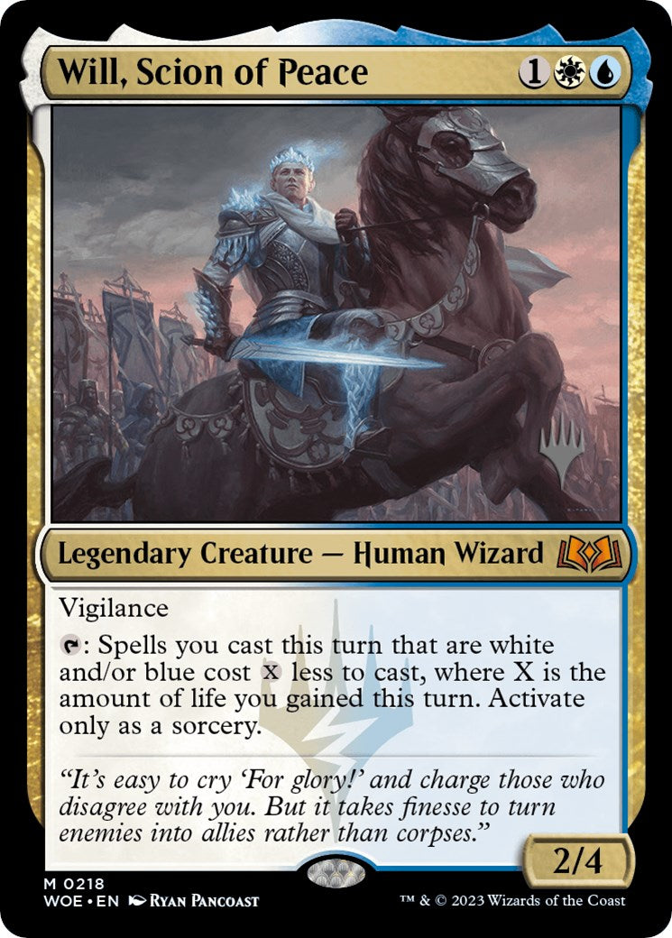 Will, Scion of Peace (Promo Pack) [Wilds of Eldraine Promos] MTG Single Magic: The Gathering | Red Claw Gaming
