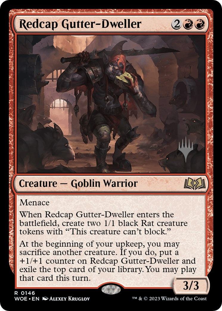 Redcap Gutter-Dweller (Promo Pack) [Wilds of Eldraine Promos] MTG Single Magic: The Gathering | Red Claw Gaming