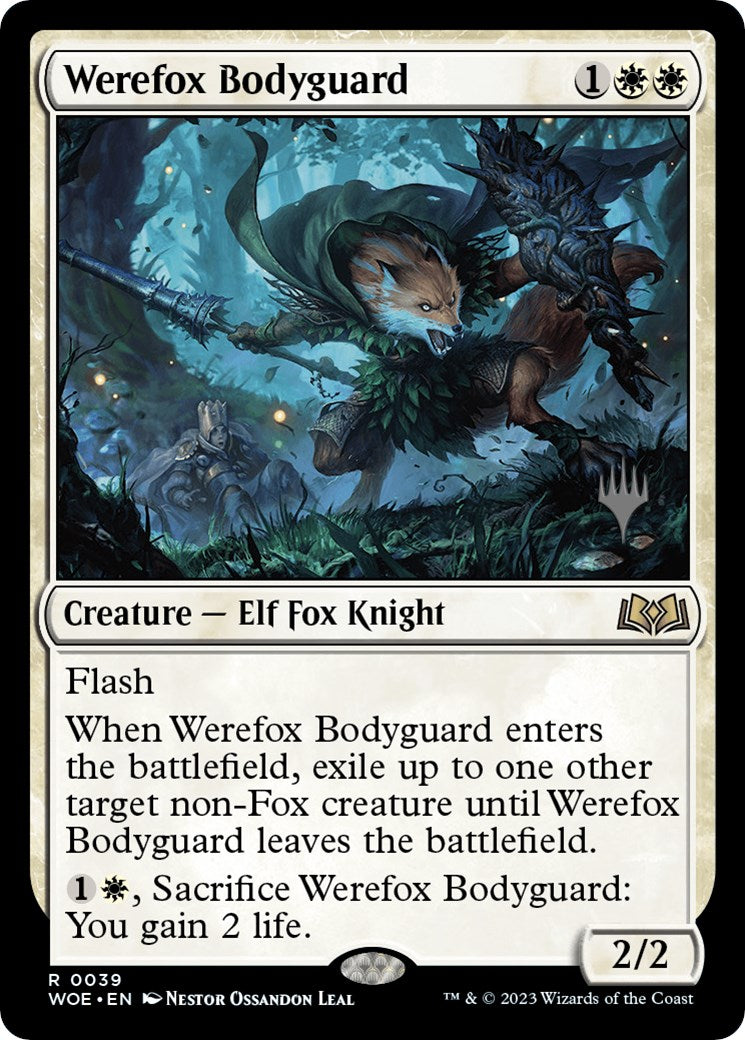 Werefox Bodyguard (Promo Pack) [Wilds of Eldraine Promos] MTG Single Magic: The Gathering | Red Claw Gaming