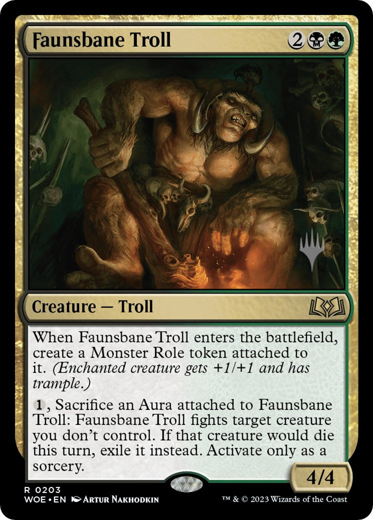 Faunsbane Troll (Promo Pack) [Wilds of Eldraine Promos] MTG Single Magic: The Gathering | Red Claw Gaming
