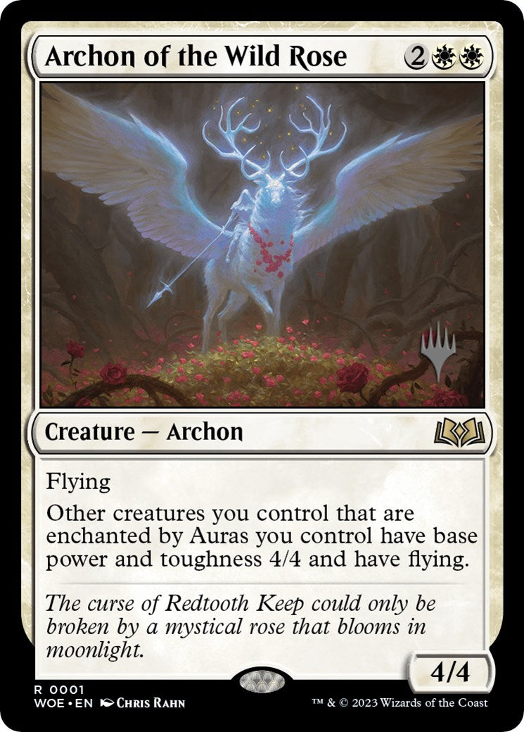 Archon of the Wild Rose (Promo Pack) [Wilds of Eldraine Promos] MTG Single Magic: The Gathering | Red Claw Gaming