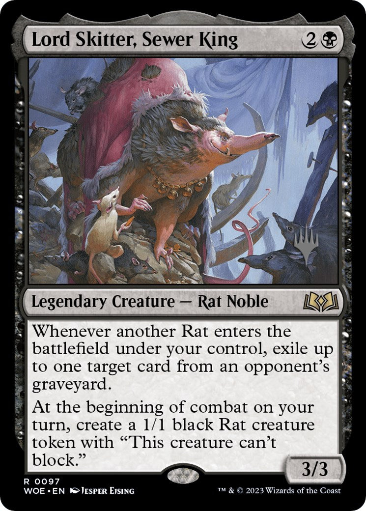 Lord Skitter, Sewer King (Promo Pack) [Wilds of Eldraine Promos] MTG Single Magic: The Gathering | Red Claw Gaming