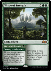 Virtue of Strength // Garenbrig Growth (Promo Pack) [Wilds of Eldraine Promos] MTG Single Magic: The Gathering | Red Claw Gaming