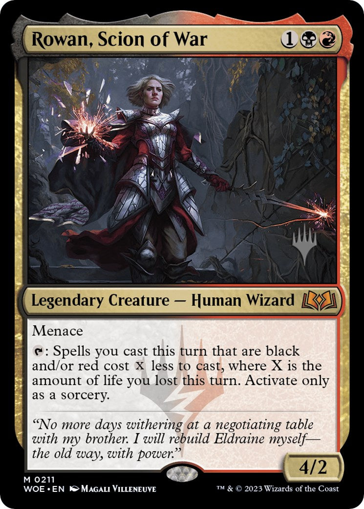 Rowan, Scion of War (Promo Pack) [Wilds of Eldraine Promos] MTG Single Magic: The Gathering | Red Claw Gaming