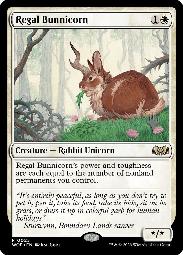 Regal Bunnicorn (Promo Pack) [Wilds of Eldraine Promos] MTG Single Magic: The Gathering | Red Claw Gaming