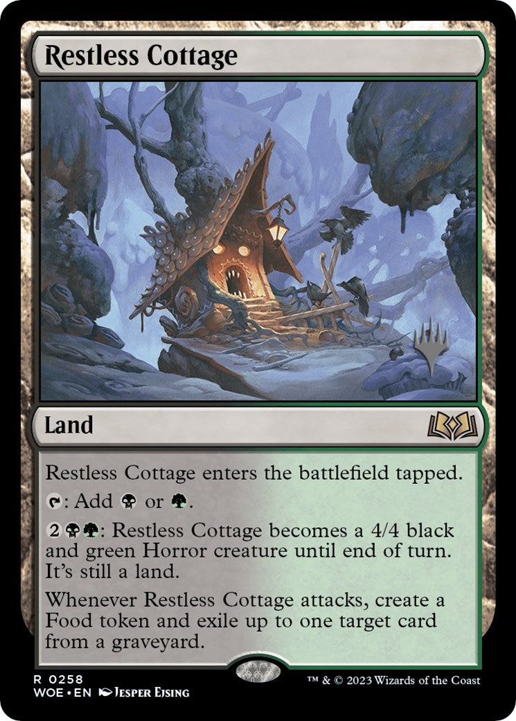 Restless Cottage (Promo Pack) [Wilds of Eldraine Promos] MTG Single Magic: The Gathering | Red Claw Gaming