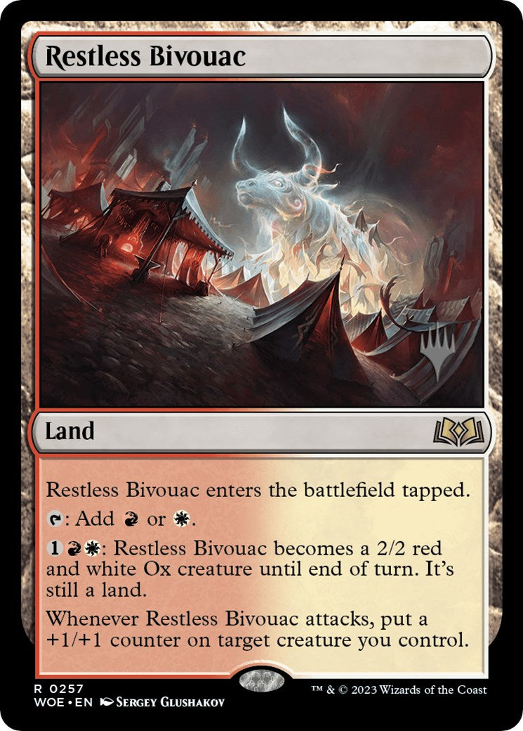 Restless Bivouac (Promo Pack) [Wilds of Eldraine Promos] MTG Single Magic: The Gathering | Red Claw Gaming