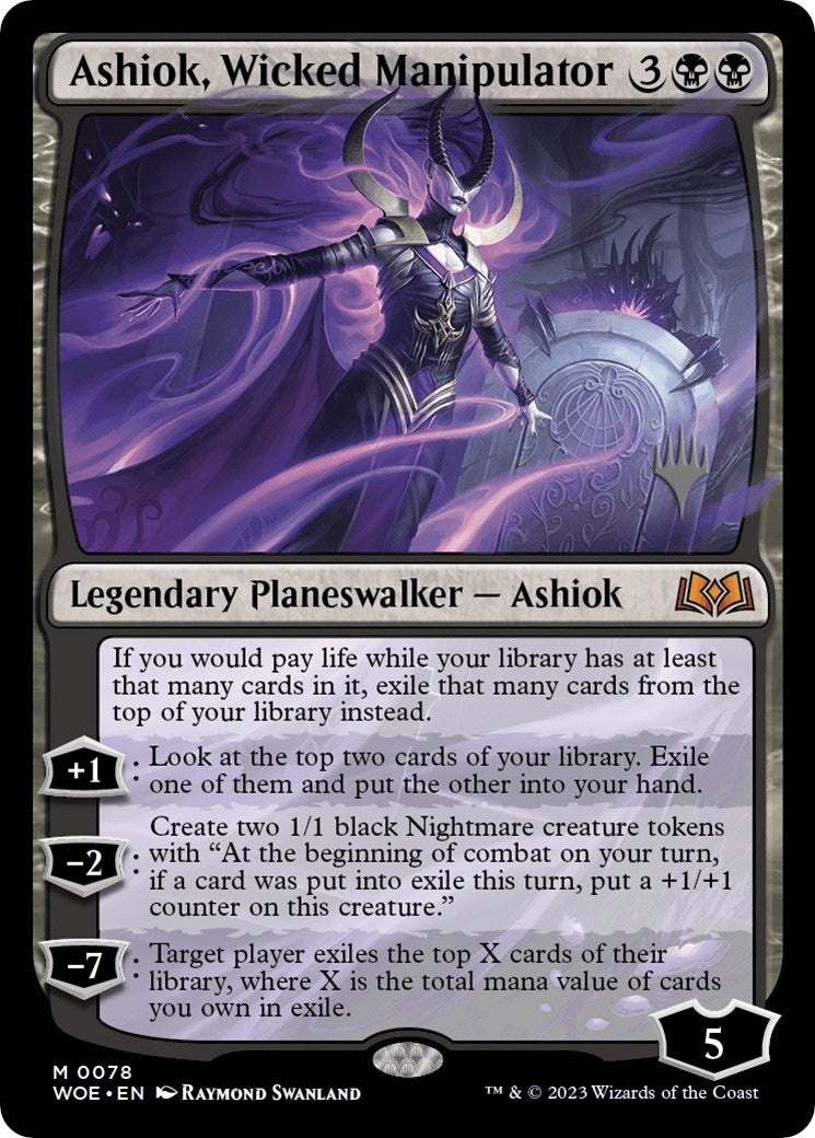 Ashiok, Wicked Manipulator (Promo Pack) [Wilds of Eldraine Promos] MTG Single Magic: The Gathering | Red Claw Gaming