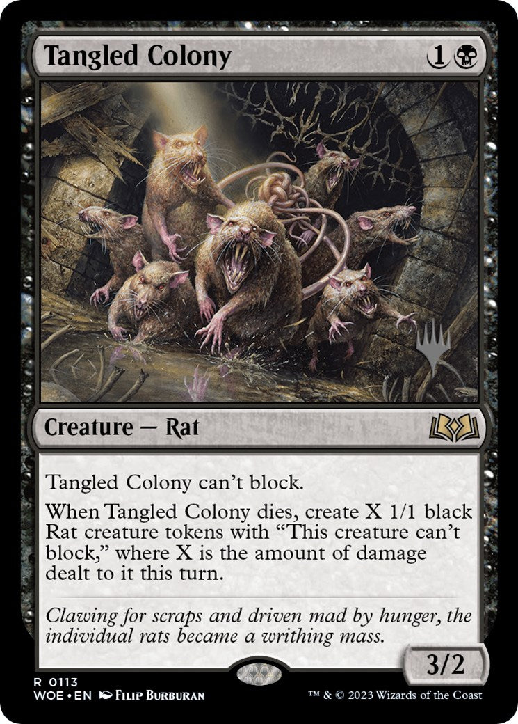 Tangled Colony (Promo Pack) [Wilds of Eldraine Promos] MTG Single Magic: The Gathering | Red Claw Gaming