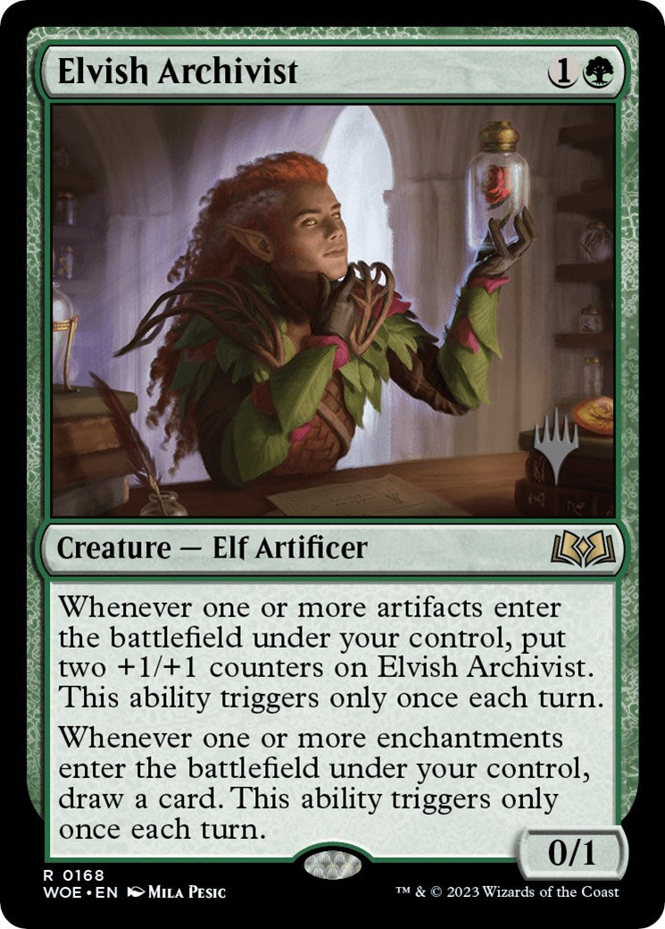 Elvish Archivist (Promo Pack) [Wilds of Eldraine Promos] MTG Single Magic: The Gathering | Red Claw Gaming