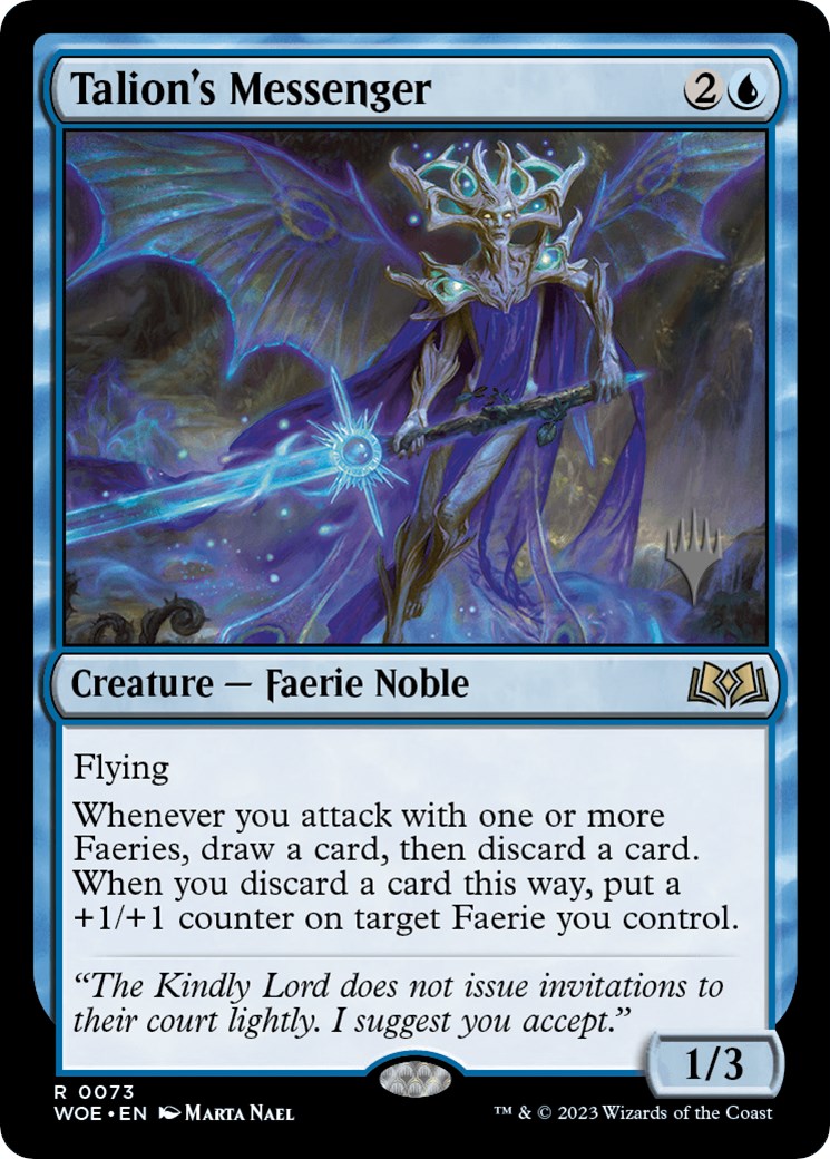 Talion's Messenger (Promo Pack) [Wilds of Eldraine Promos] MTG Single Magic: The Gathering | Red Claw Gaming