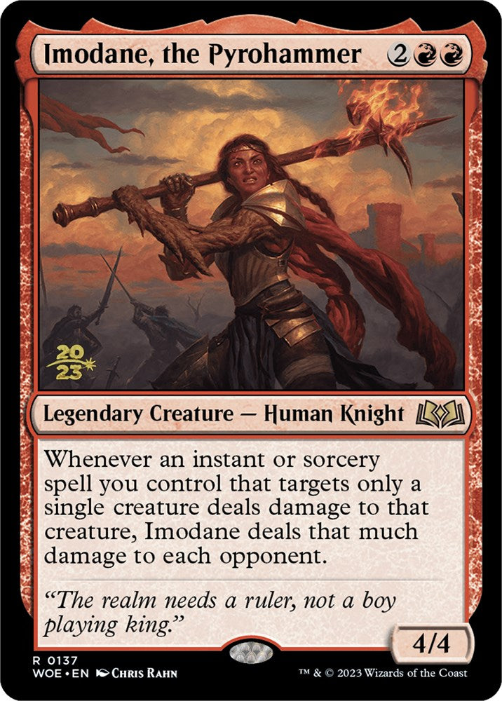 Imodane, the Pyrohammer [Wilds of Eldraine Prerelease Promos] MTG Single Magic: The Gathering | Red Claw Gaming