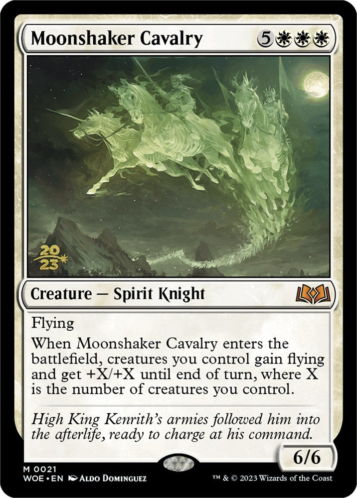 Moonshaker Cavalry [Wilds of Eldraine Prerelease Promos] MTG Single Magic: The Gathering | Red Claw Gaming