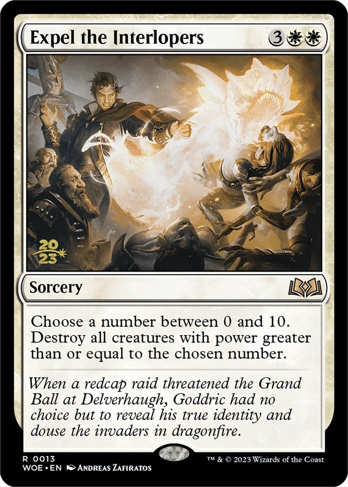 Expel the Interlopers [Wilds of Eldraine Prerelease Promos] MTG Single Magic: The Gathering | Red Claw Gaming