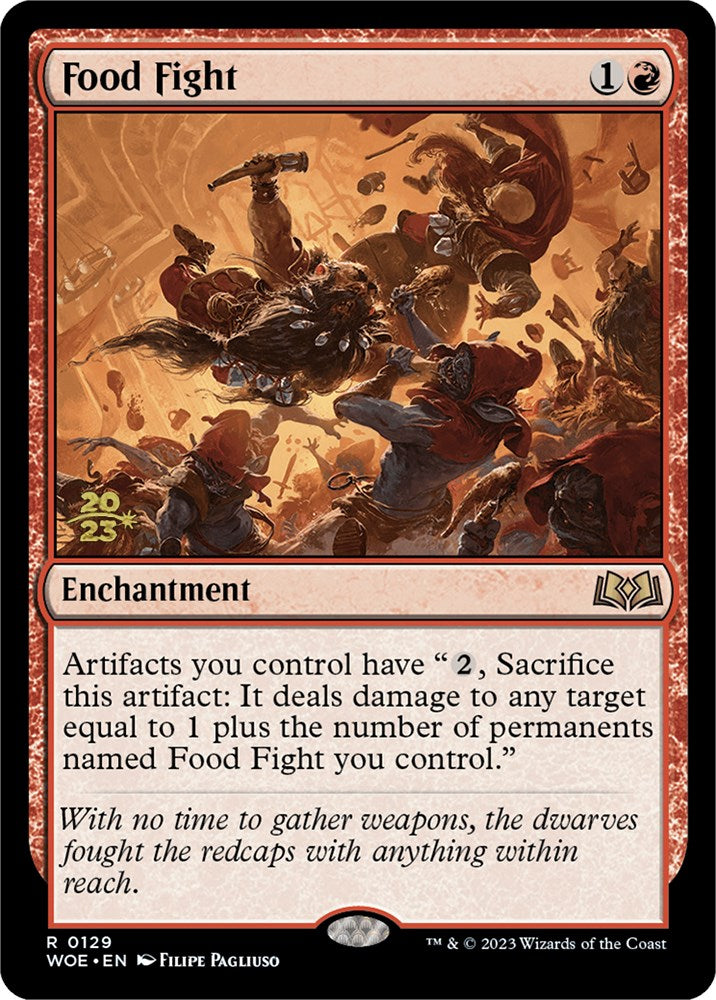 Food Fight [Wilds of Eldraine Prerelease Promos] MTG Single Magic: The Gathering | Red Claw Gaming