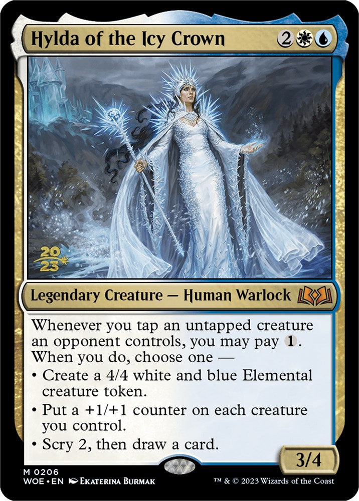 Hylda of the Icy Crown [Wilds of Eldraine Prerelease Promos] MTG Single Magic: The Gathering | Red Claw Gaming