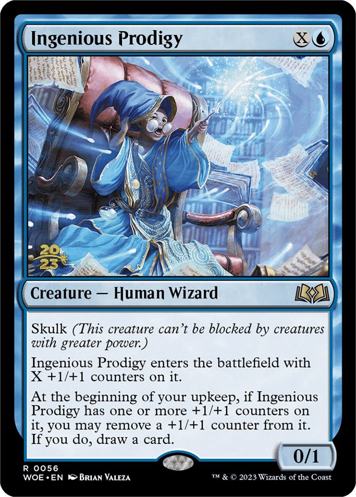 Ingenious Prodigy [Wilds of Eldraine Prerelease Promos] MTG Single Magic: The Gathering | Red Claw Gaming
