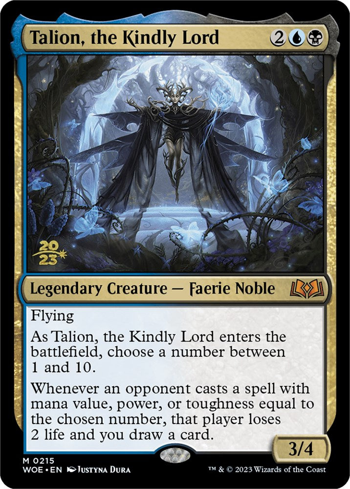 Talion, the Kindly Lord [Wilds of Eldraine Prerelease Promos] MTG Single Magic: The Gathering | Red Claw Gaming