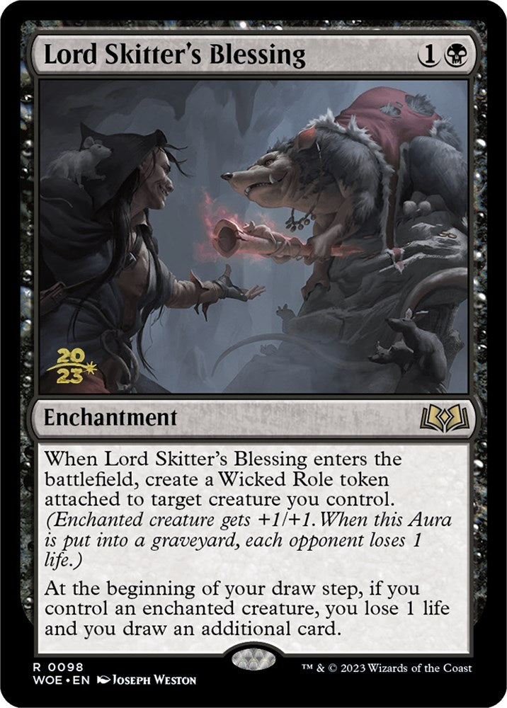 Lord Skitter's Blessing [Wilds of Eldraine Prerelease Promos] MTG Single Magic: The Gathering | Red Claw Gaming