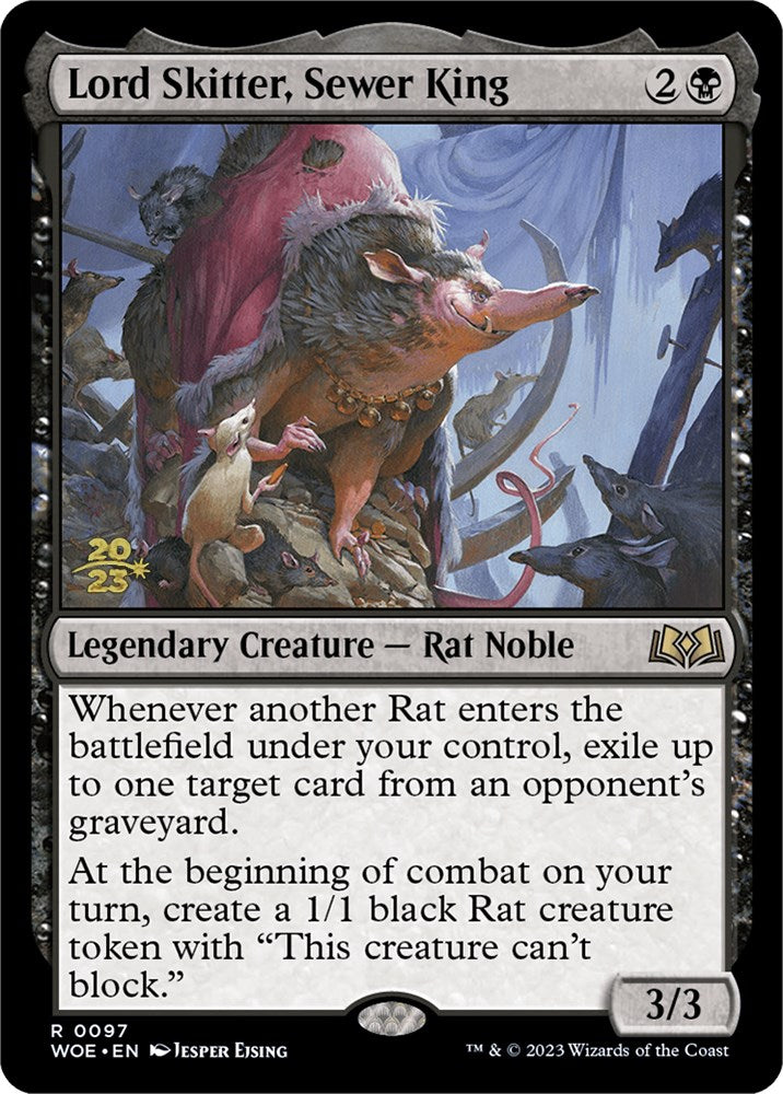 Lord Skitter, Sewer King [Wilds of Eldraine Prerelease Promos] MTG Single Magic: The Gathering | Red Claw Gaming