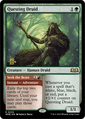 Questing Druid // Seek the Beast [Wilds of Eldraine Prerelease Promos] MTG Single Magic: The Gathering | Red Claw Gaming