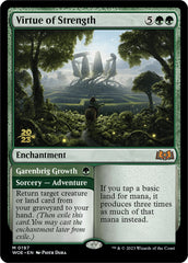 Virtue of Strength // Garenbrig Growth (Promo Pack) [Wilds of Eldraine Promos] MTG Single Magic: The Gathering | Red Claw Gaming