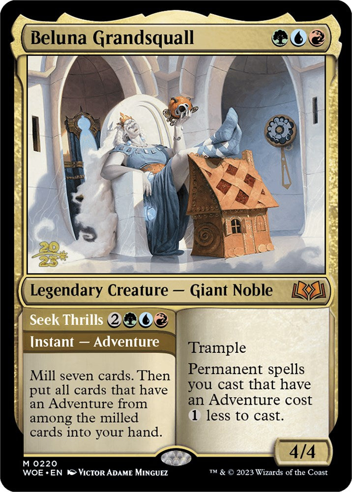Beluna Grandsquall // Seek Thrills(Promo Pack) [Wilds of Eldraine Promos] MTG Single Magic: The Gathering | Red Claw Gaming