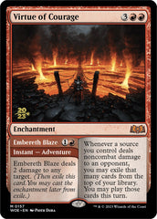 Virtue of Courage // Embereth Blaze [Wilds of Eldraine Prerelease Promos] MTG Single Magic: The Gathering | Red Claw Gaming