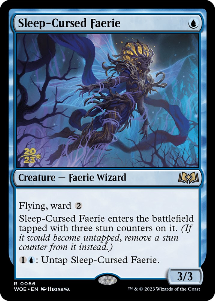 Sleep-Cursed Faerie [Wilds of Eldraine Prerelease Promos] MTG Single Magic: The Gathering | Red Claw Gaming