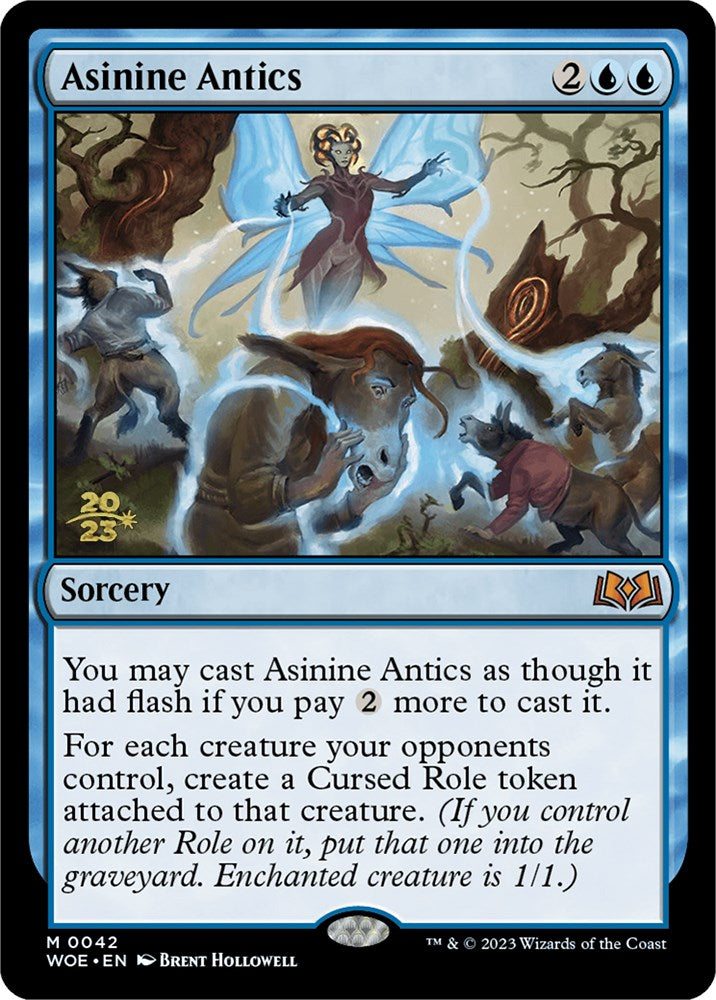 Asinine Antics [Wilds of Eldraine Prerelease Promos] MTG Single Magic: The Gathering | Red Claw Gaming