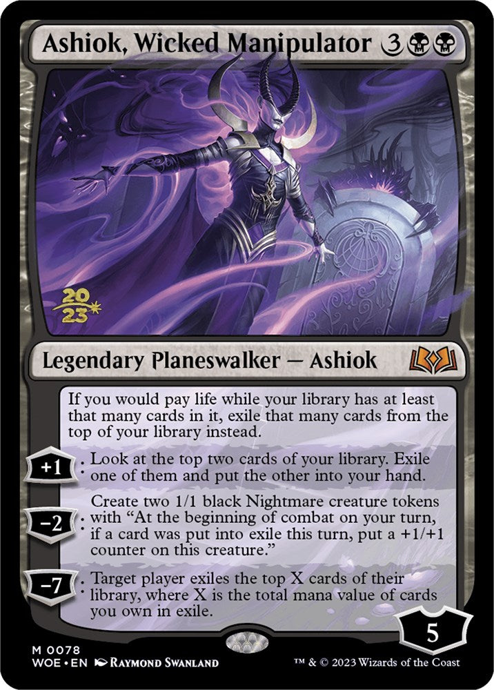 Ashiok, Wicked Manipulator [Wilds of Eldraine Prerelease Promos] MTG Single Magic: The Gathering | Red Claw Gaming