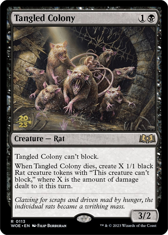 Tangled Colony [Wilds of Eldraine Prerelease Promos] MTG Single Magic: The Gathering | Red Claw Gaming