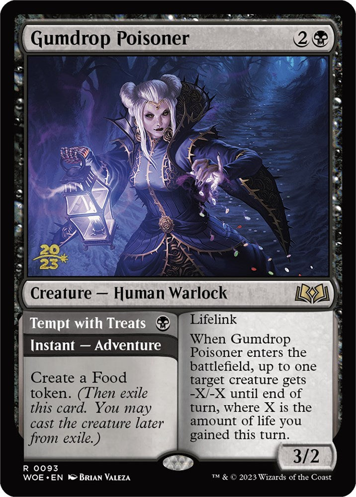 Gumdrop Poisoner // Tempt with Treats [Wilds of Eldraine Prerelease Promos] MTG Single Magic: The Gathering | Red Claw Gaming